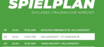 Spielplan Damen Frühjahr 2026